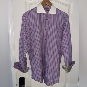 Robert Graham Multicolor Striped Dress Shirt